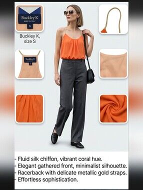 Buckley K silk tank top
